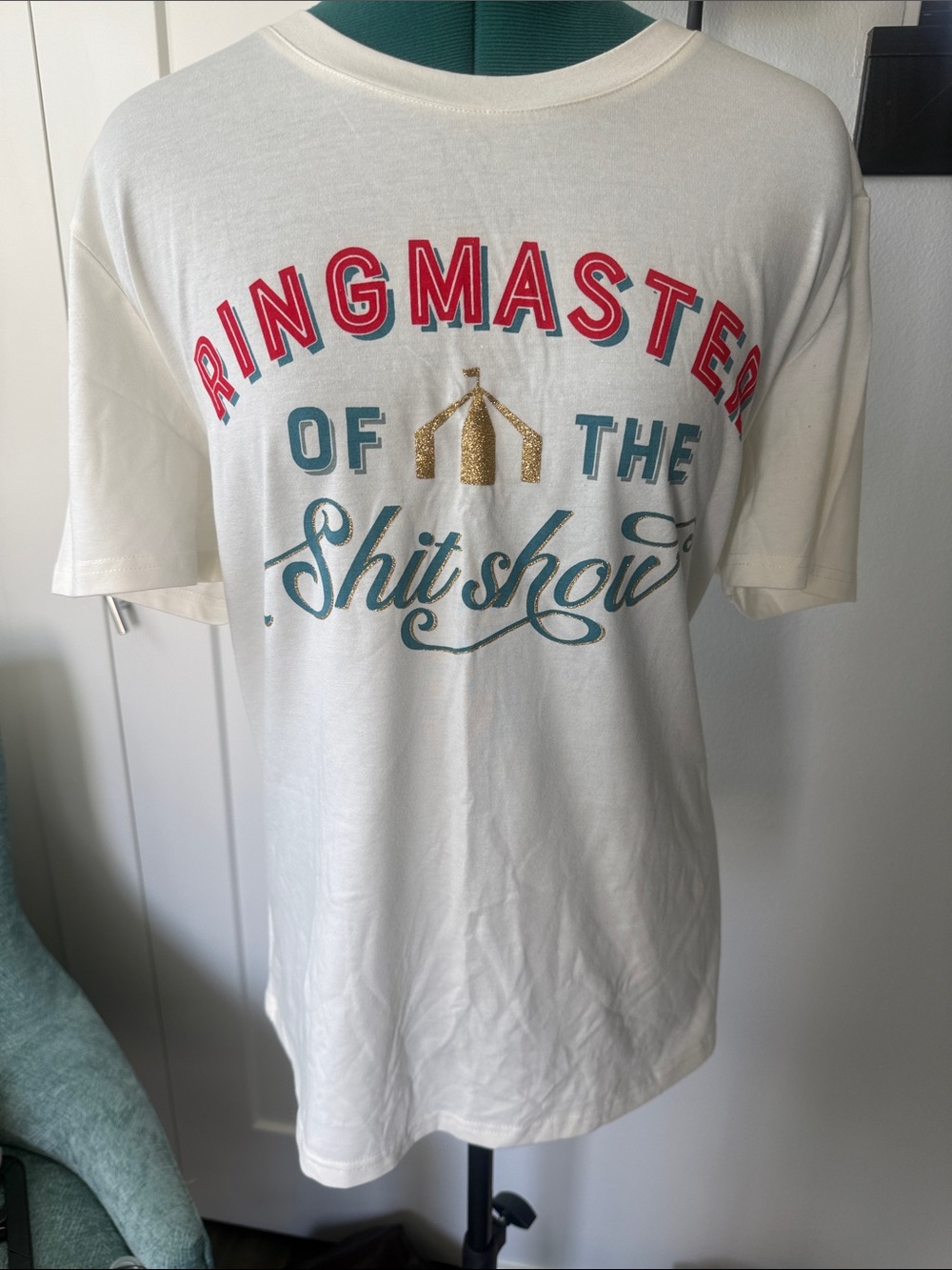 Ringmaster of the Shitshow Graphic Tee - White